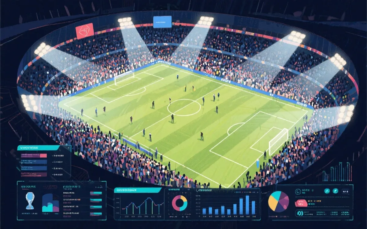 决赛氛围与数据推演示意图